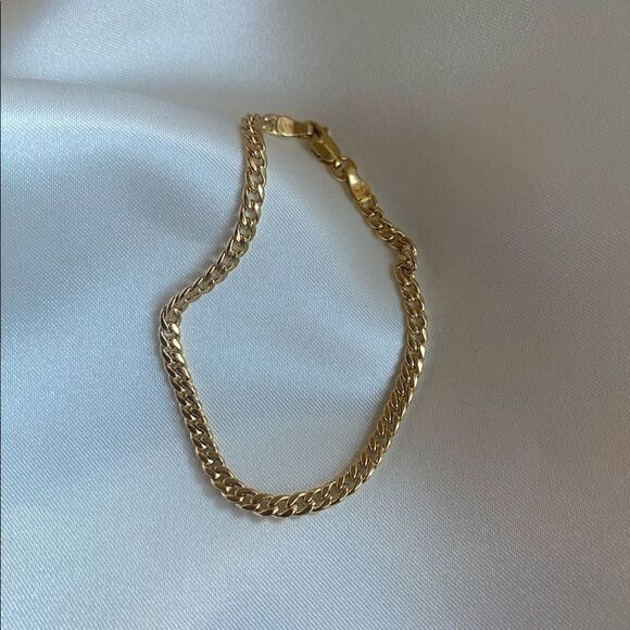 Miami Cuban Trendy real gold 14k bracelet perfect gift size 7.5” - Picture 5 of 11